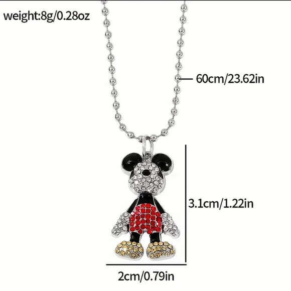 Mickey Mouse Pendant Necklace. New. - Picture 6 of 8